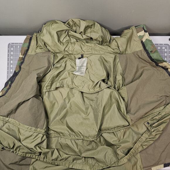 Parka Cold Weather M81 Camouflage Large Long USGI Military Rain Coat Jacket Army - Picture 10 of 16